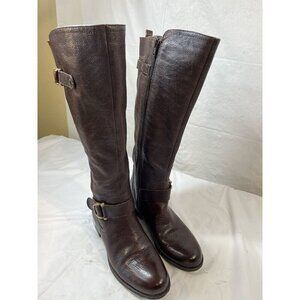 Naturalizer Jillian Women's Brown Leather Knee High Boots Size 6.5